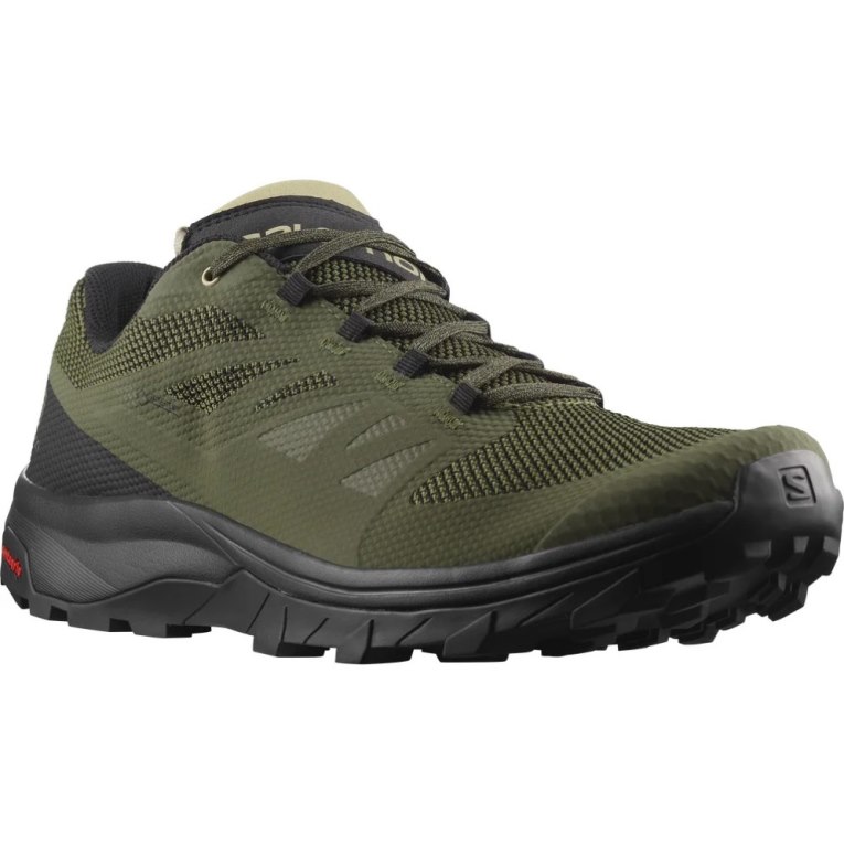 Olive Salomon Outline GTX Men's Hiking Shoes | PH 83164I